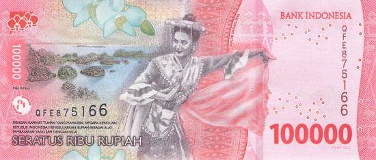 Indonesien 100.000 Rupiah 2023 p168